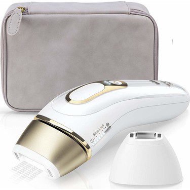 Braun Silk·expert Pro 5 in use – perfect for legs, arms, and facial hair. Braun Silk·expert Pro 5 IPL device for at-home hair removal