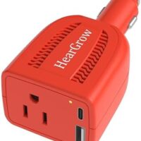 100W Car Power Inverter DC 12V to 110V AC Vehicle Outlet Plug Adapter Converter 5V USB-A Type-C PD3.0 QC3.0 Fast Charging Port Outlet Plug Adapter Included for Laptop Computer : Automotive