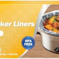 SMARTAKE Slow Cooker Liners, Large Size 13"x 21" Disposable Cooking Bags, Fit 3QT to 8QT for Slow Cooker, Cooking Trays, Suitable for Oval & Round Pots, 30 Liners: Home & Kitchen