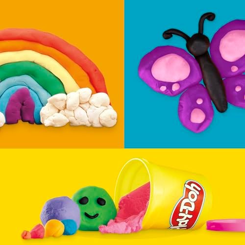 Play Doh Modeling Compound 10-Pack Case of Assorted Colors, Non-Toxic 2 oz. Cans, Back to School Gifts, Prizes, & Party Favors, Preschool Toys for Kids, Ages 2+ (Amazon Exclusive) : Toys & Games - Görsel 7