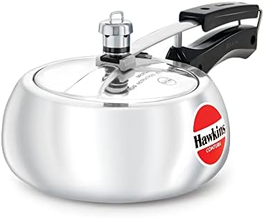 Hawkins Contura 2L Aluminium Inner Lid Pressure Cooker (Silver): Home & Kitchen