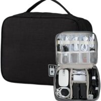 AYANICA Organizer Case Small Electronic Devices USB Charger Accessories Mouse Phone Cable SD Power Bank Earphone : Electronics