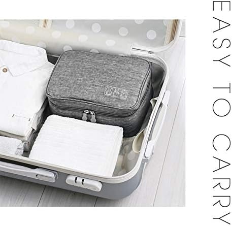 OrgaWise Electronics Organizer, Electronic Accessories Bag Travel Cable Organizer Three-Layer for iPad Mini, Kindle, Hard Drives, Cables, Chargers (Three-Layer-Grey) : Electronics - Görsel 4