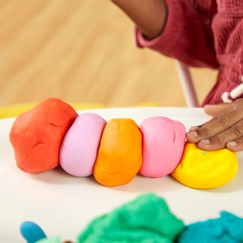 Play Doh Modeling Compound 10-Pack Case of Assorted Colors, Non-Toxic 2 oz. Cans, Back to School Gifts, Prizes, & Party Favors, Preschool Toys for Kids, Ages 2+ (Amazon Exclusive) : Toys & Games - Görsel 2