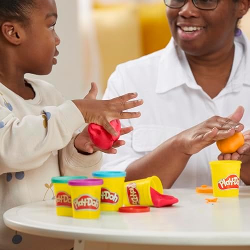 Play Doh Modeling Compound 10-Pack Case of Assorted Colors, Non-Toxic 2 oz. Cans, Back to School Gifts, Prizes, & Party Favors, Preschool Toys for Kids, Ages 2+ (Amazon Exclusive) : Toys & Games - Görsel 6