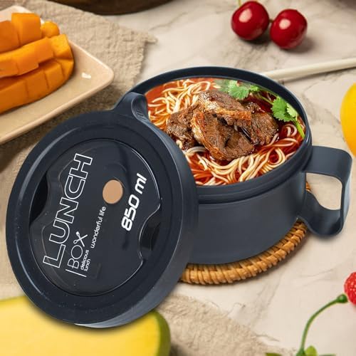 | Ramen Bowl,Ramen Cooker,Microwave Ramen Bowl,Microwave Safe Soup Bowl,Portable Ramen Cooker, Instant Ramen Noodle Bowls For Home Office Dorm Apartment motor home etc Soup Bowls - Görsel 3