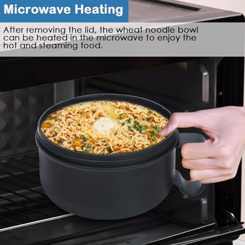 | Ramen Bowl,Ramen Cooker,Microwave Ramen Bowl,Microwave Safe Soup Bowl,Portable Ramen Cooker, Instant Ramen Noodle Bowls For Home Office Dorm Apartment motor home etc Soup Bowls - Görsel 6