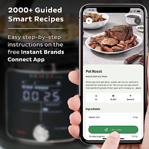 Instant Pot Pro Plus Wi-Fi Smart 10-in-1, Pressure Cooker, Slow Cooker, Rice Cooker, Steamer, Sauté Pan, Yogurt Maker, Warmer, Canning Pot, Sous Vide, Includes App with Over 800 Recipes, 6 Quart: Home & Kitchen - Görsel 3
