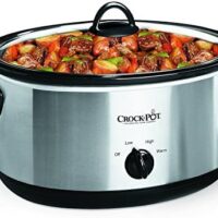 Crock-Pot 7 Quart Oval Manual Slow Cooker, Stainless Steel (SCV700-S-BR), Versatile Cookware for Large Families or Entertaining: Home & Kitchen