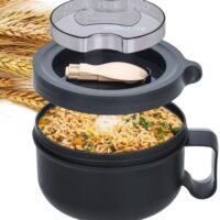| Ramen Bowl,Ramen Cooker,Microwave Ramen Bowl,Microwave Safe Soup Bowl,Portable Ramen Cooker, Instant Ramen Noodle Bowls For Home Office Dorm Apartment motor home etc Soup Bowls