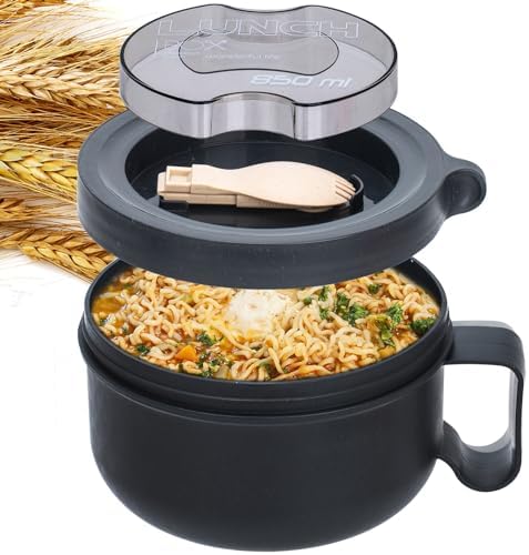 | Ramen Bowl,Ramen Cooker,Microwave Ramen Bowl,Microwave Safe Soup Bowl,Portable Ramen Cooker, Instant Ramen Noodle Bowls For Home Office Dorm Apartment motor home etc Soup Bowls